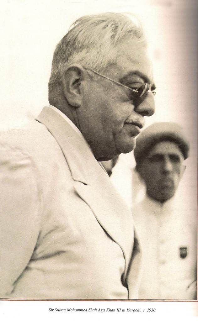 Sir Sultan Mahomed Shah Aga Khan III in Karachi