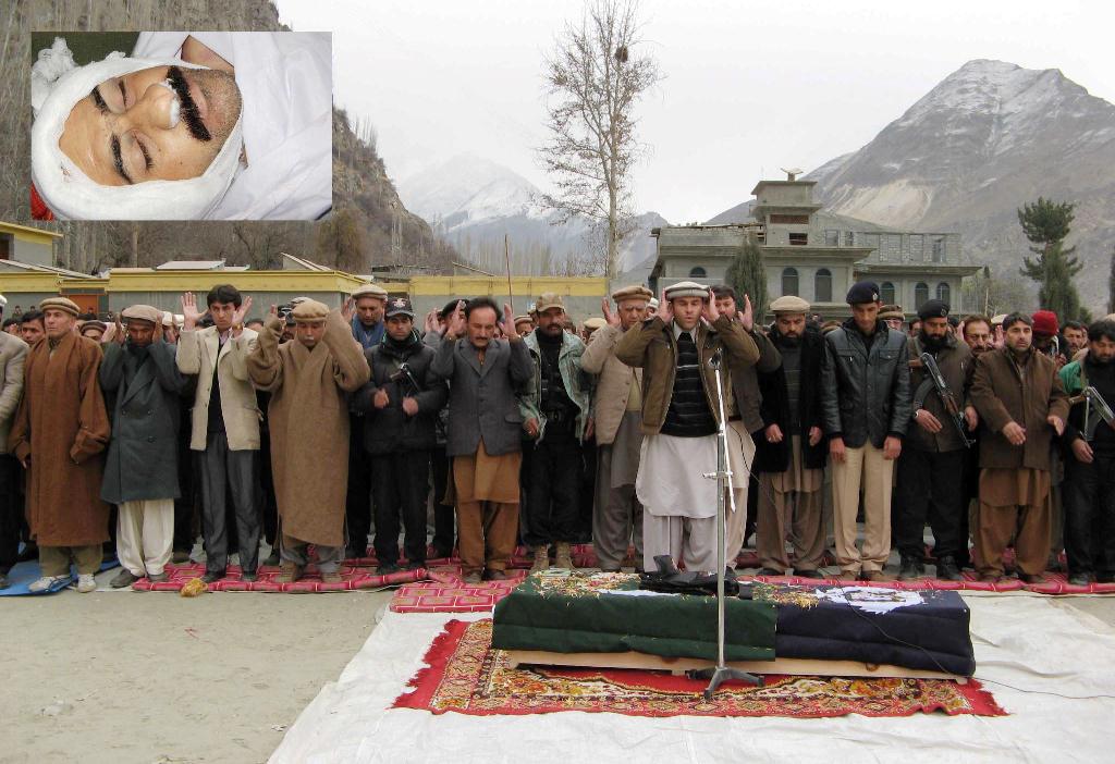 Altit: Funeral prayer of Shaheed Adil Karim is being offered 