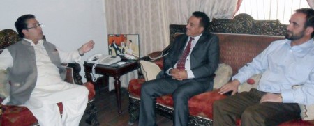 CM GB meets Dr. Sher Bahadur Anjum in Islamabad.