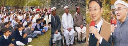 China's ambassador addressing a gathering in Hunza Valley 