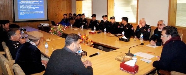 DIG Tufail briefing the Chief Minister about the GB Police 