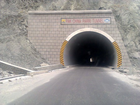 A recently inaugurated tunnel located between Gilgit city and Jaghlote, at Bhoop Sing Pari. Photo: Hidayatullah Akhtar